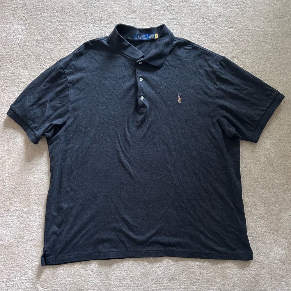 Ralph Lauren Gray Polo Shirt Classic Style